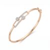 intertwined triple band diamond ring