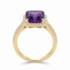 intertwined triple band diamond ring