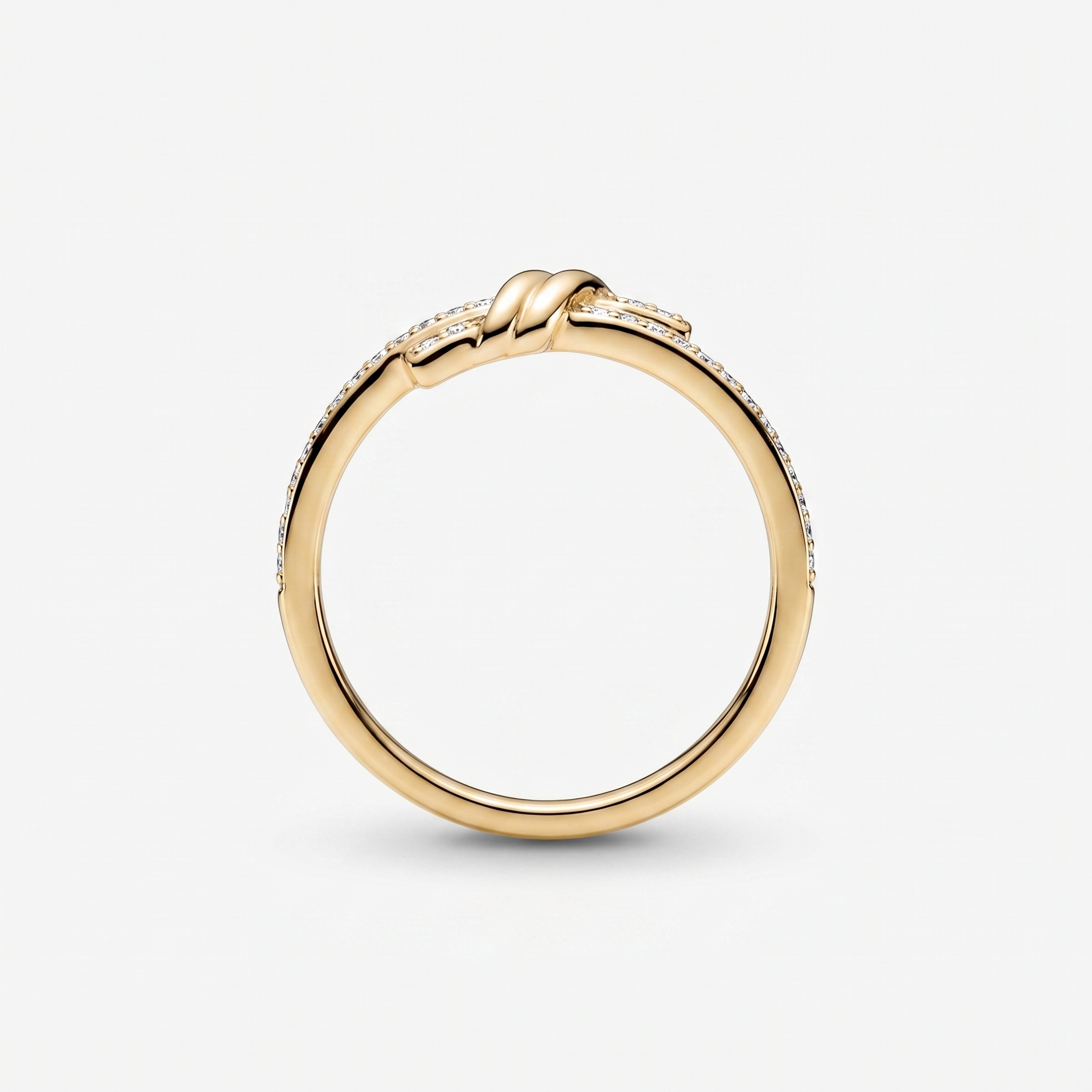 intertwined triple band diamond ring