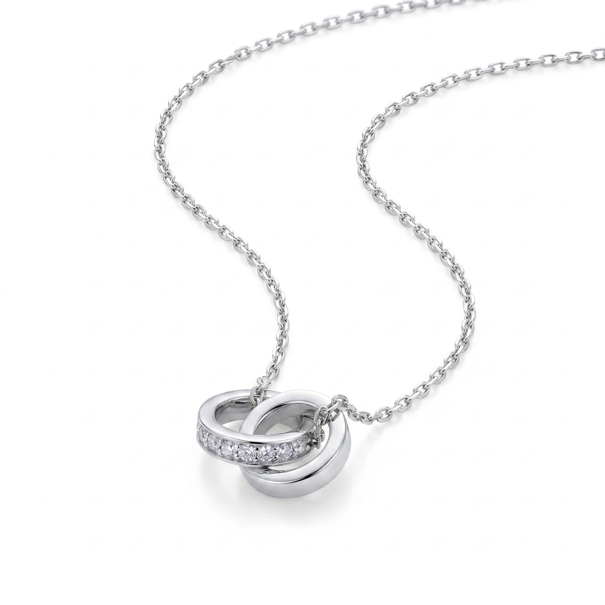 intertwined triple band diamond ring
