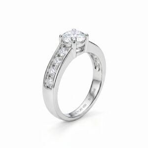 intertwined triple band diamond ring