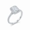 intertwined triple band diamond ring