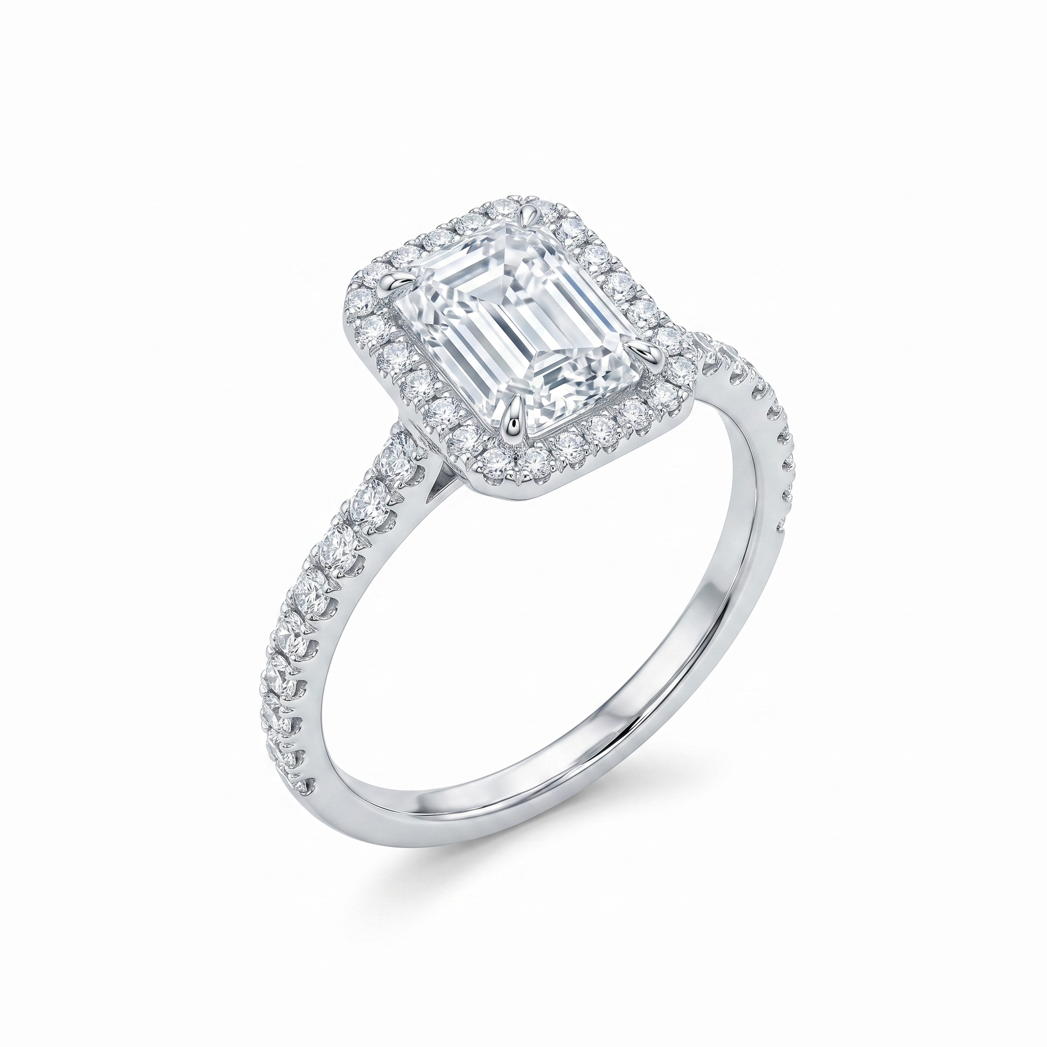 intertwined triple band diamond ring