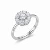 intertwined triple band diamond ring