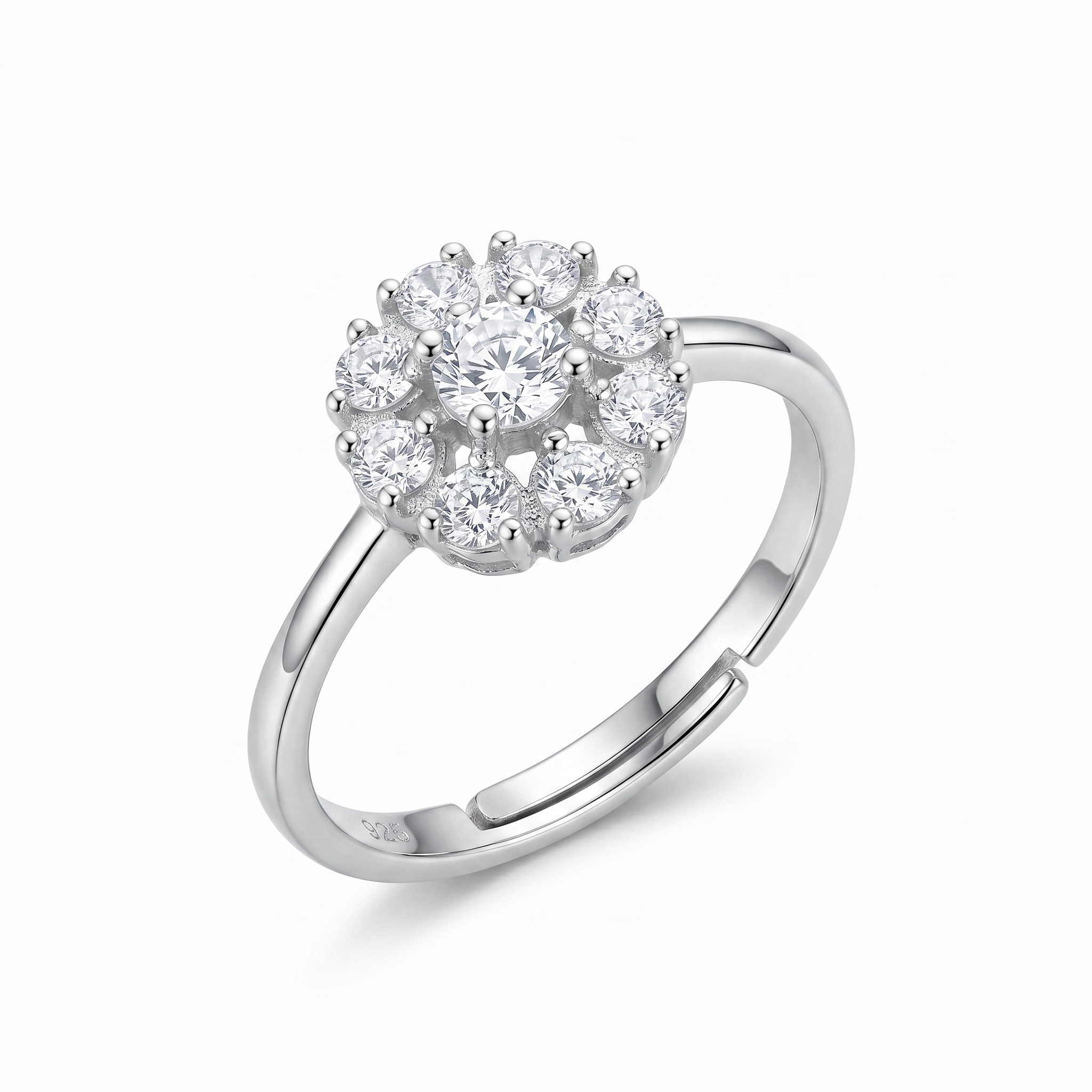 intertwined triple band diamond ring