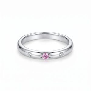 intertwined triple band diamond ring