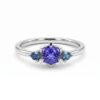 intertwined triple band diamond ring