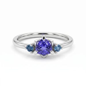 intertwined triple band diamond ring