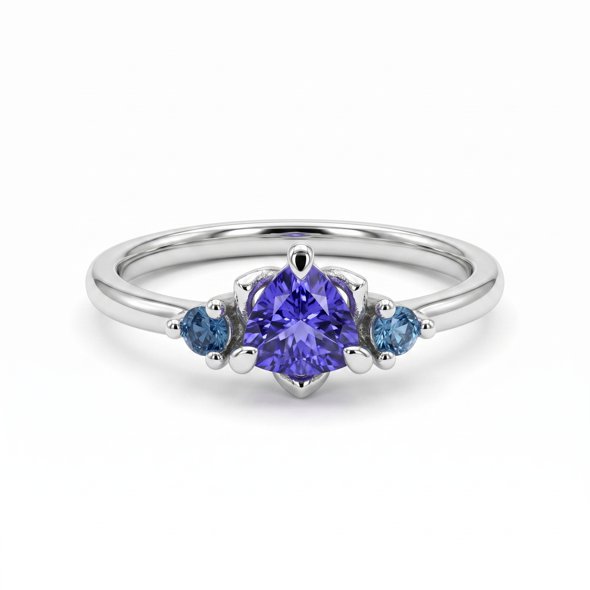 intertwined triple band diamond ring