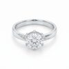 intertwined triple band diamond ring
