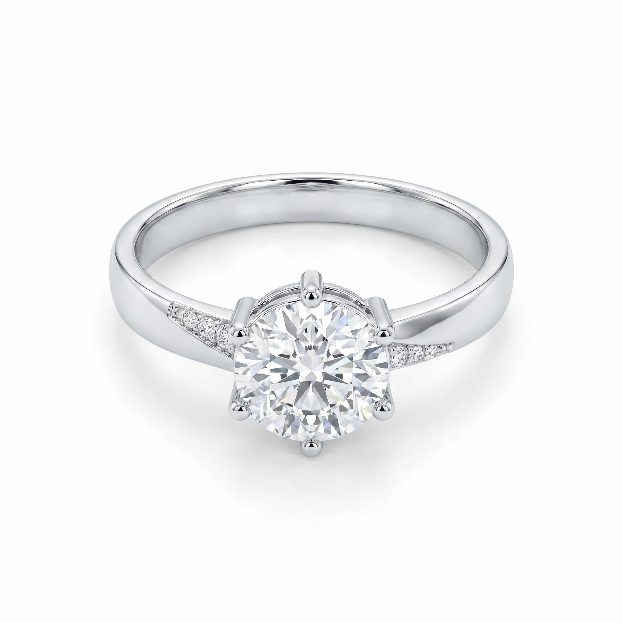 intertwined triple band diamond ring