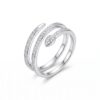 intertwined triple band diamond ring