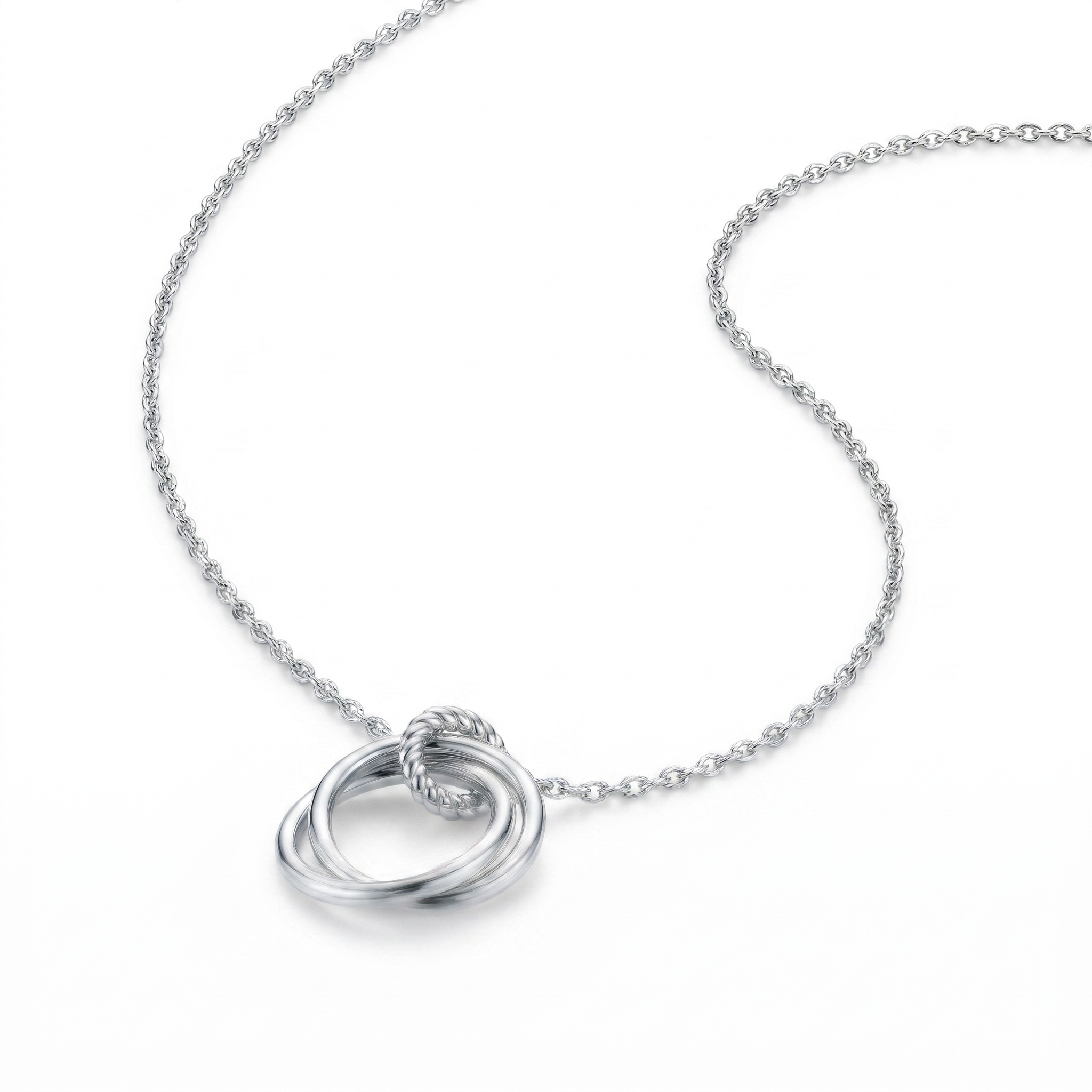 intertwined triple band diamond ring