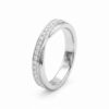 intertwined triple band diamond ring