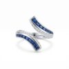 intertwined triple band diamond ring