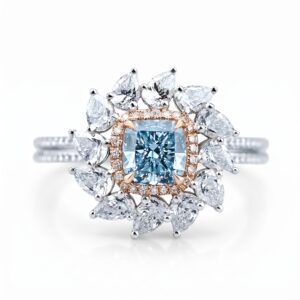 intertwined triple band diamond ring