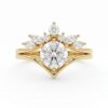 intertwined triple band diamond ring