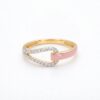 intertwined triple band diamond ring