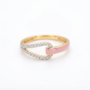 intertwined triple band diamond ring