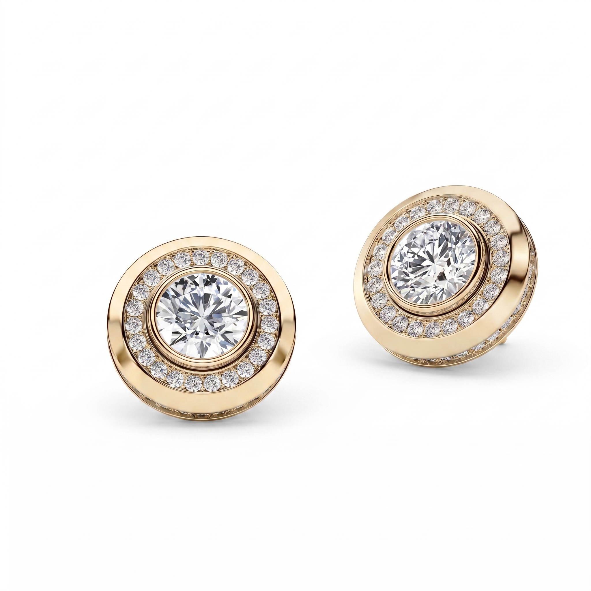 intertwined triple band diamond ring
