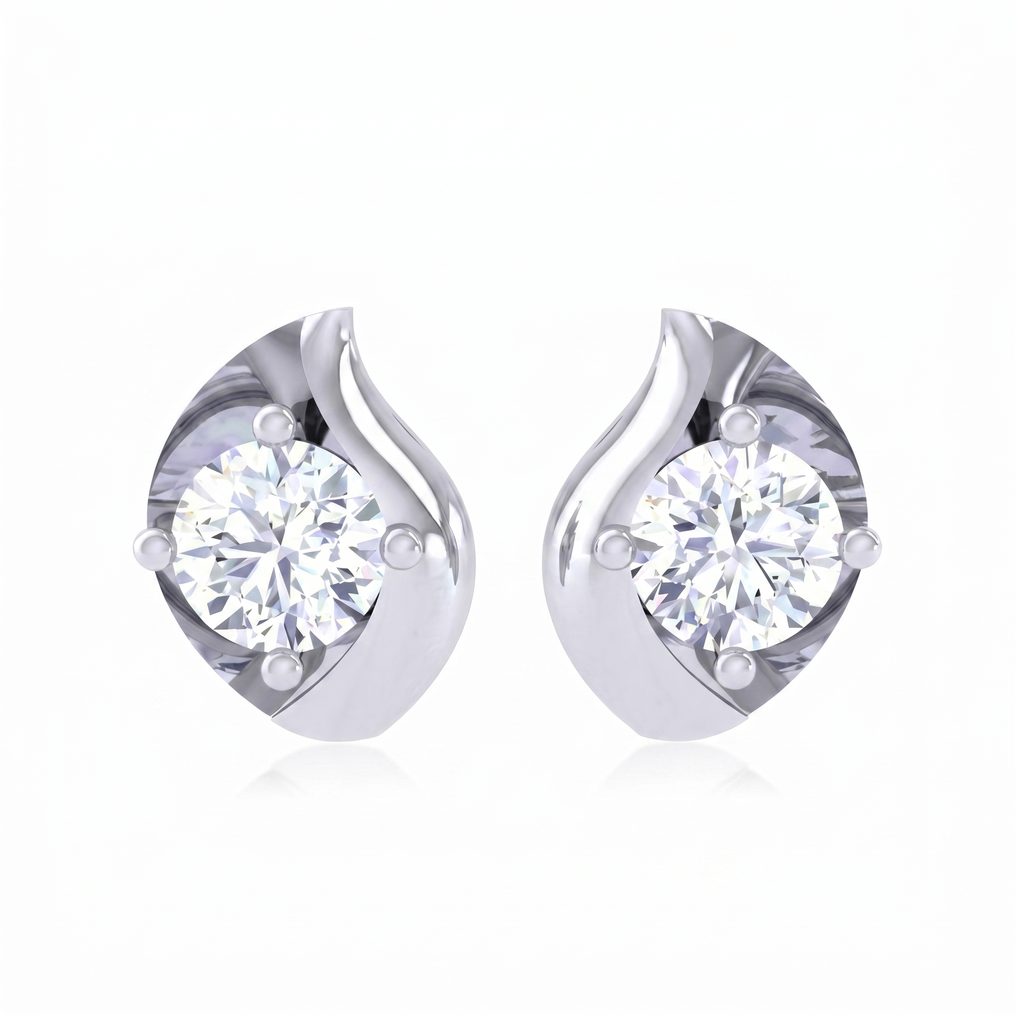 intertwined triple band diamond ring