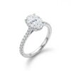 intertwined triple band diamond ring