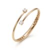 intertwined triple band diamond ring