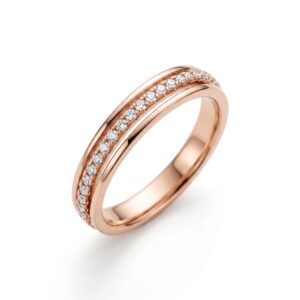 intertwined triple band diamond ring
