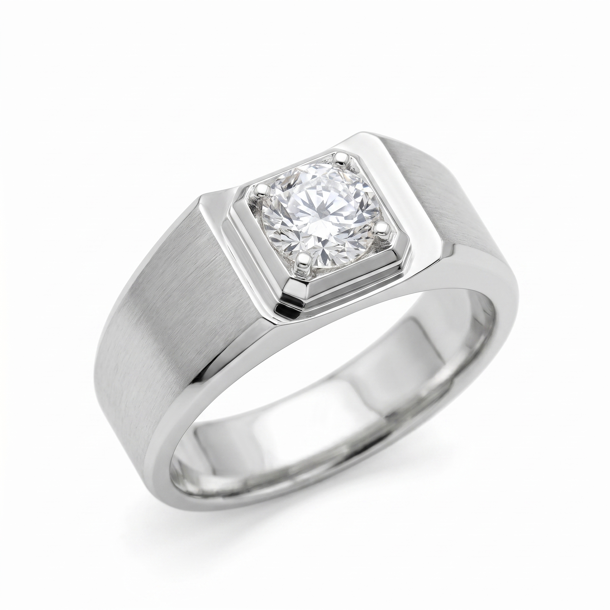 intertwined triple band diamond ring