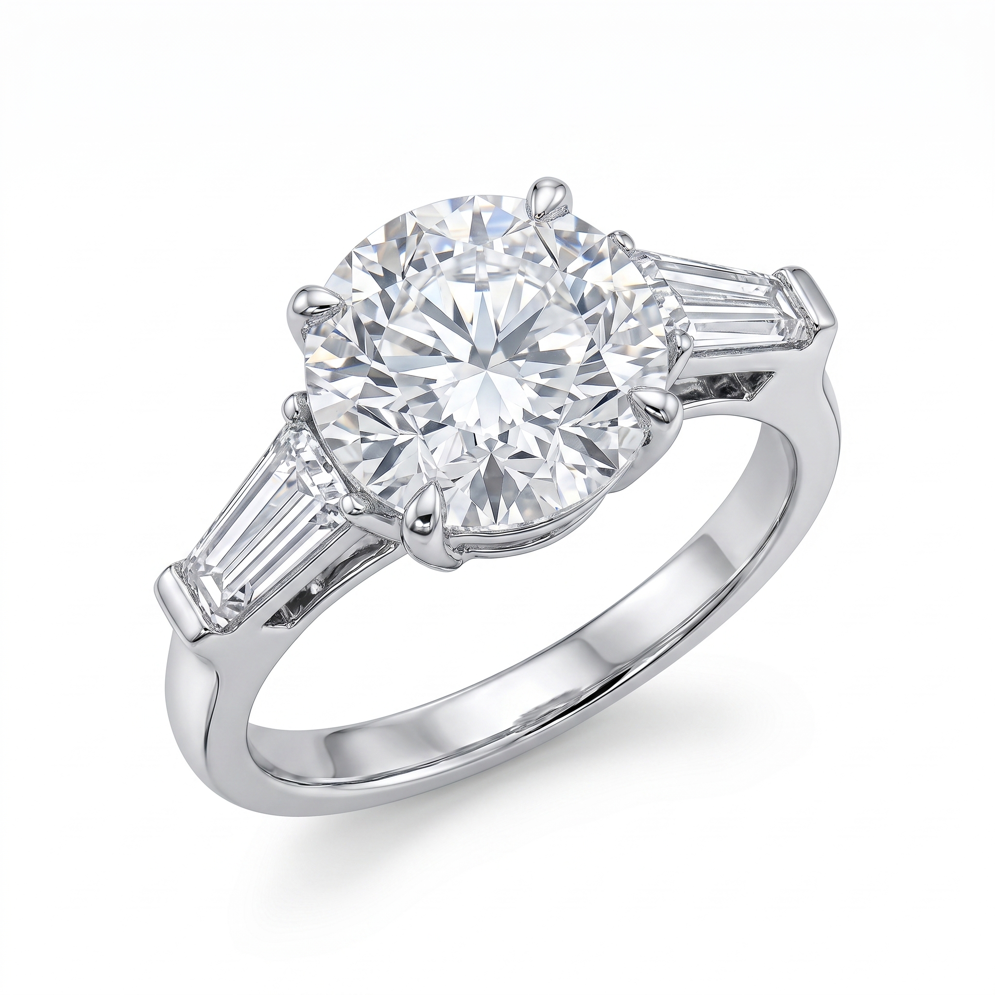 intertwined triple band diamond ring