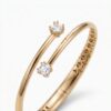intertwined triple band diamond ring