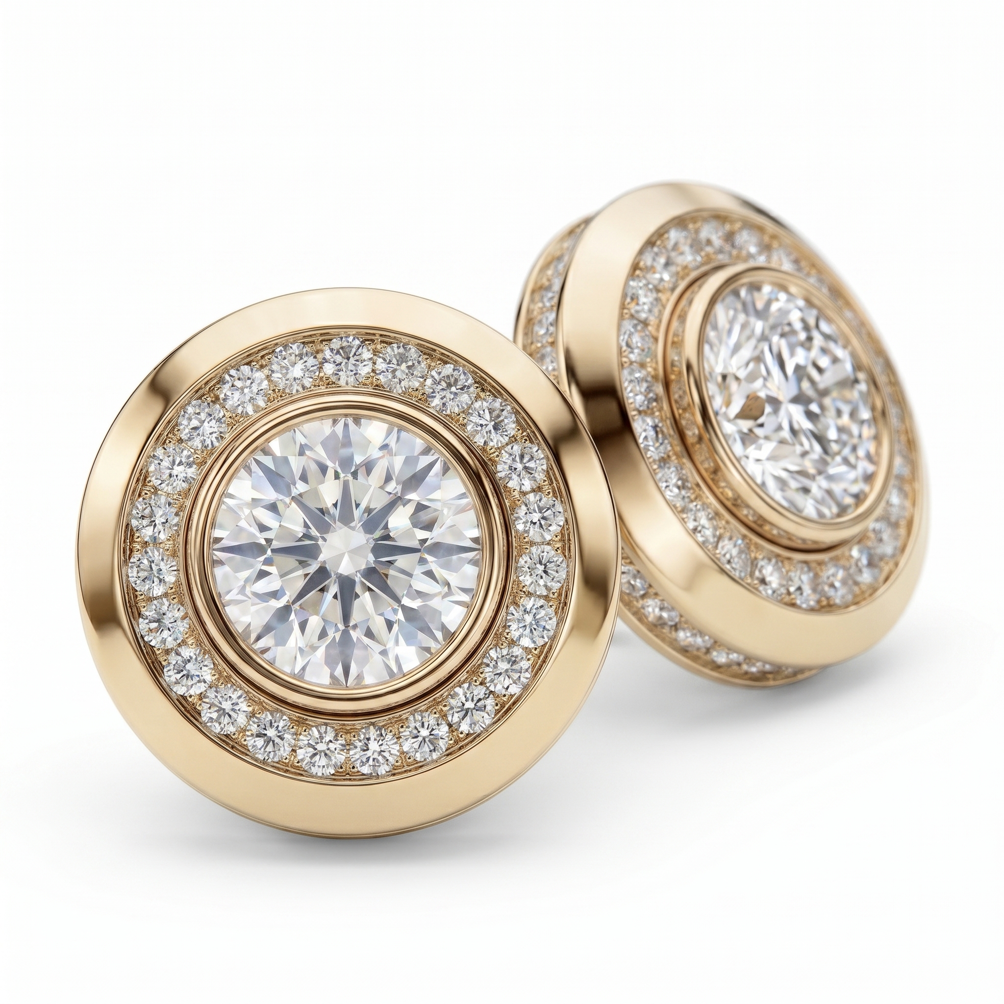 intertwined triple band diamond ring