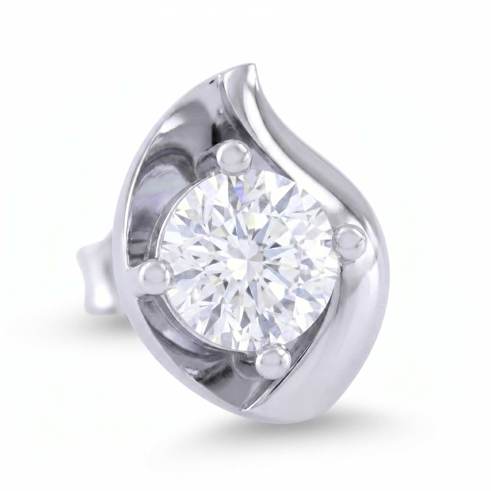 intertwined triple band diamond ring