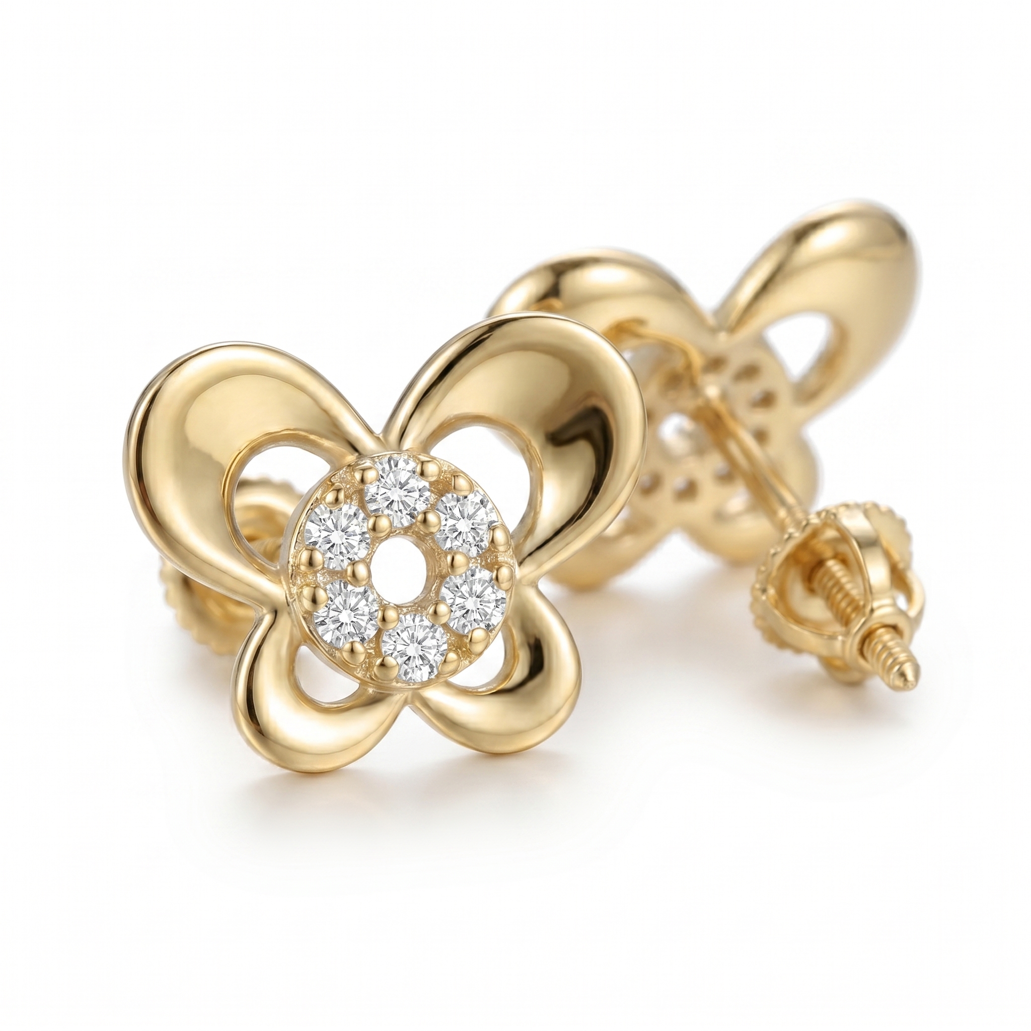 intertwined triple band diamond ring
