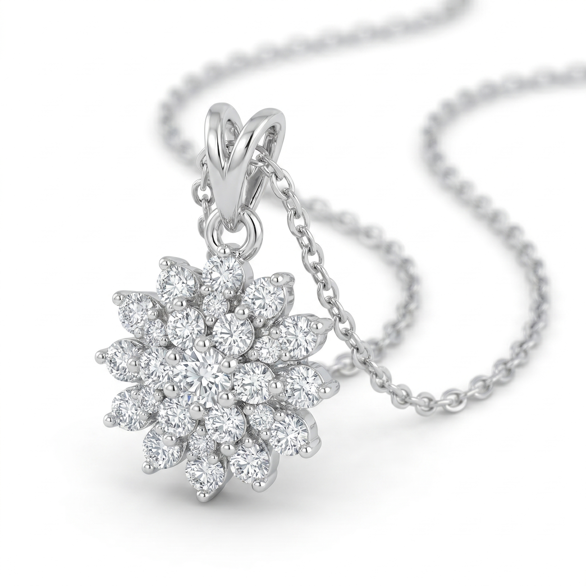 intertwined triple band diamond ring