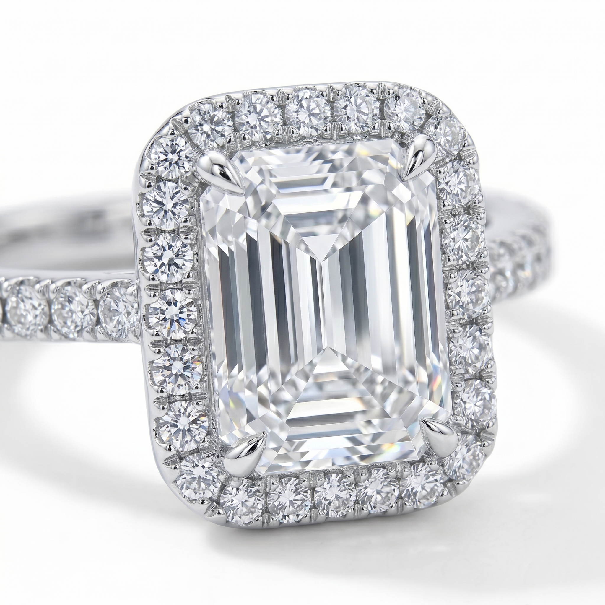 intertwined triple band diamond ring