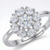 intertwined triple band diamond ring