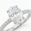 intertwined triple band diamond ring