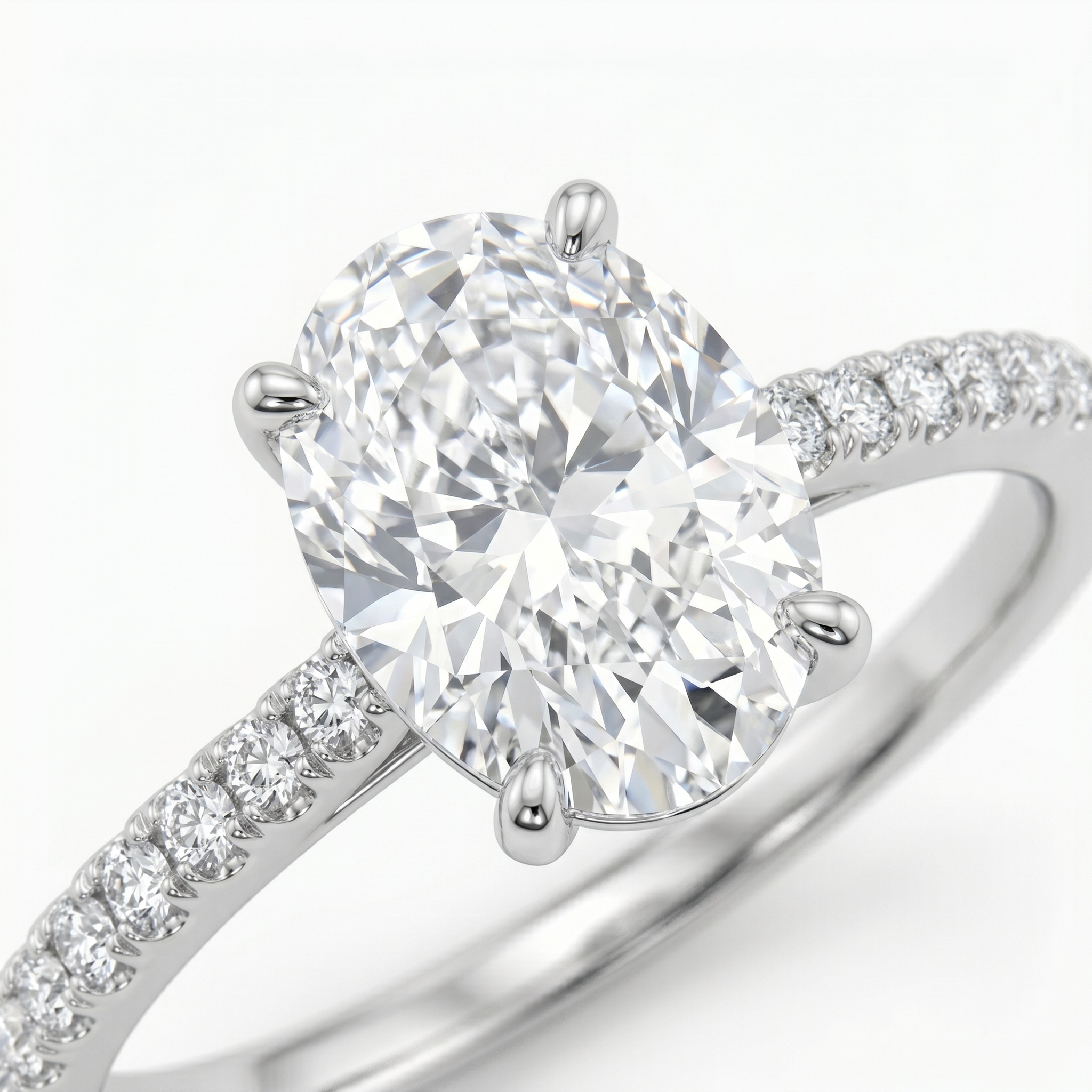 intertwined triple band diamond ring