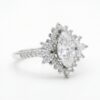 intertwined triple band diamond ring