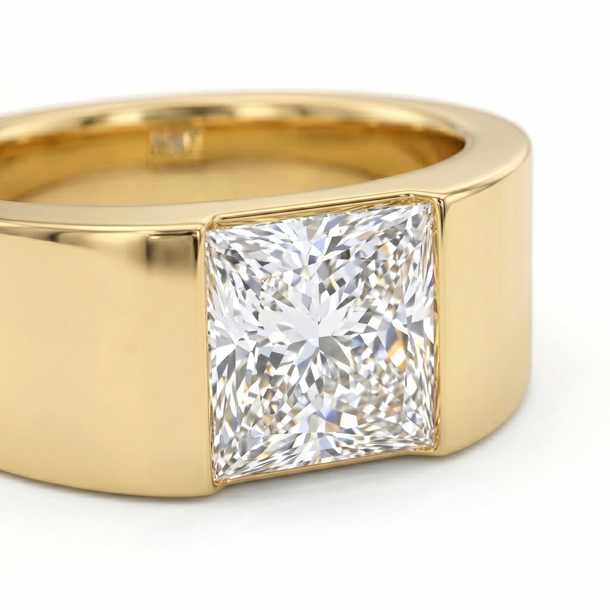 intertwined triple band diamond ring