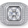 intertwined triple band diamond ring