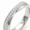 intertwined triple band diamond ring