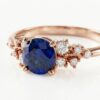 intertwined triple band diamond ring