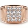 intertwined triple band diamond ring