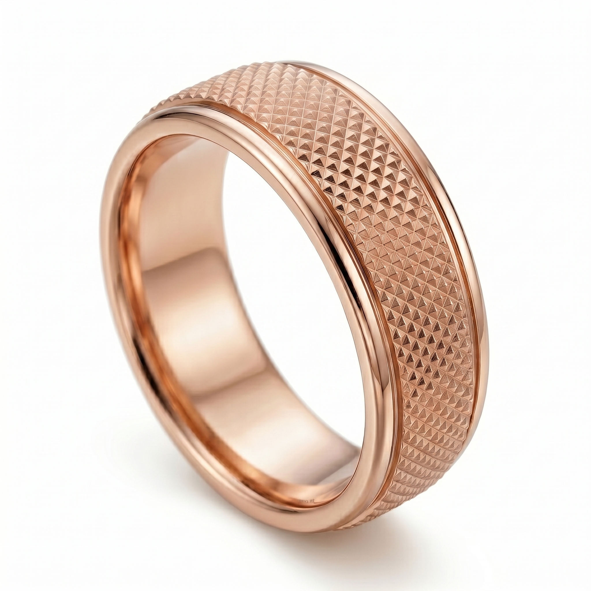 intertwined triple band diamond ring