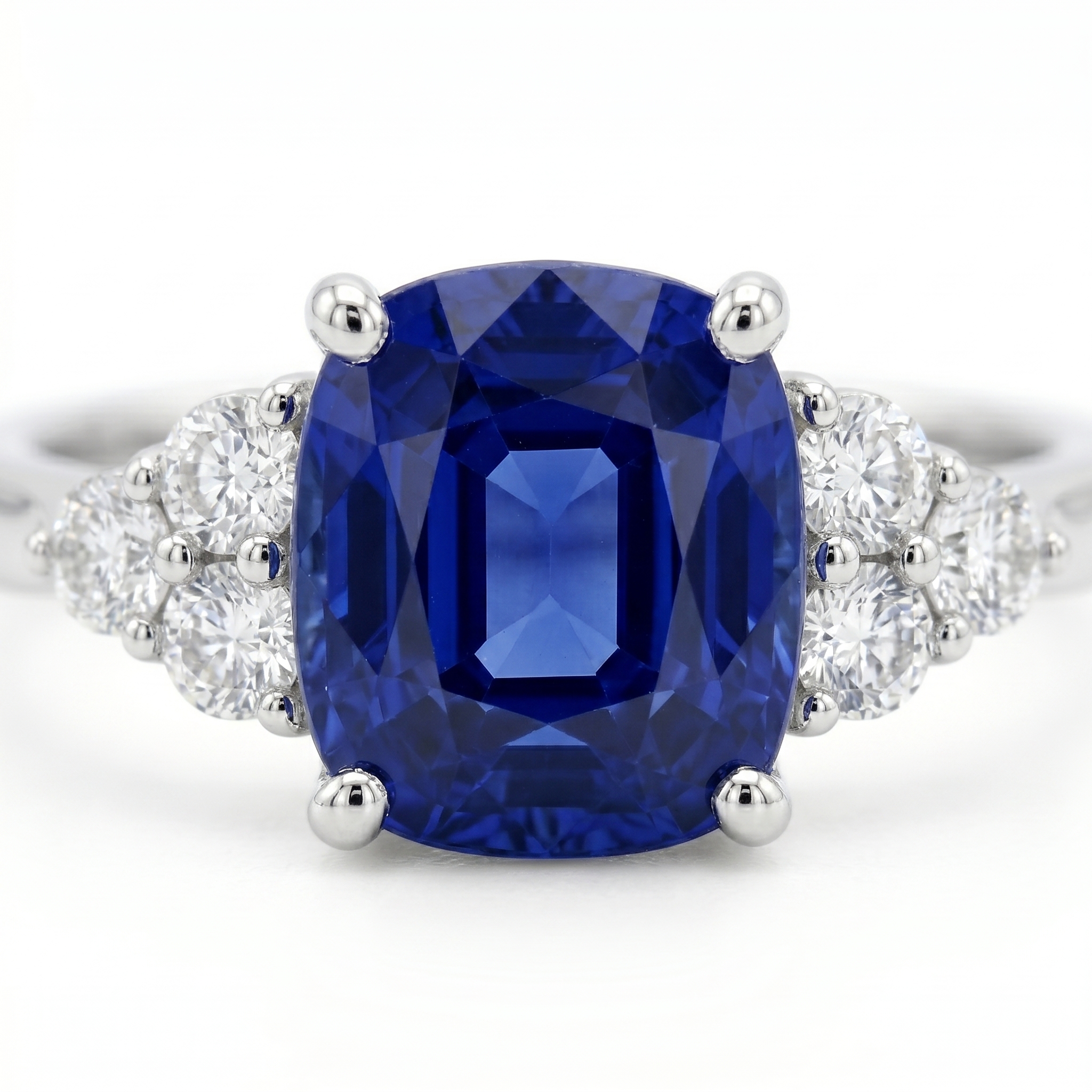 intertwined triple band diamond ring