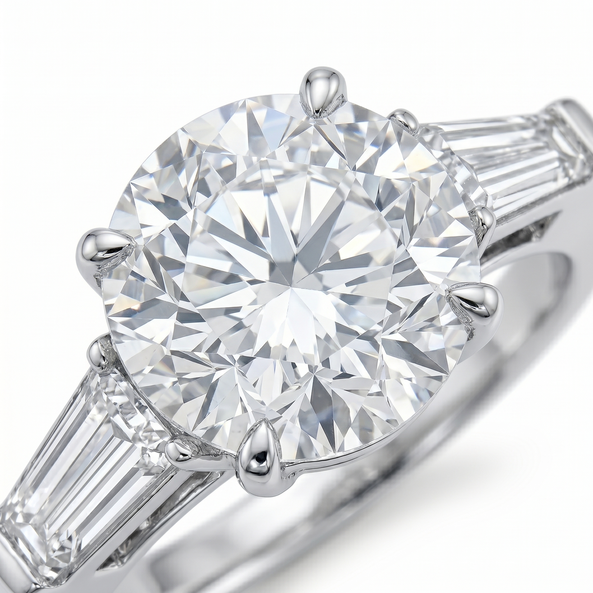 intertwined triple band diamond ring