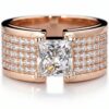 intertwined triple band diamond ring