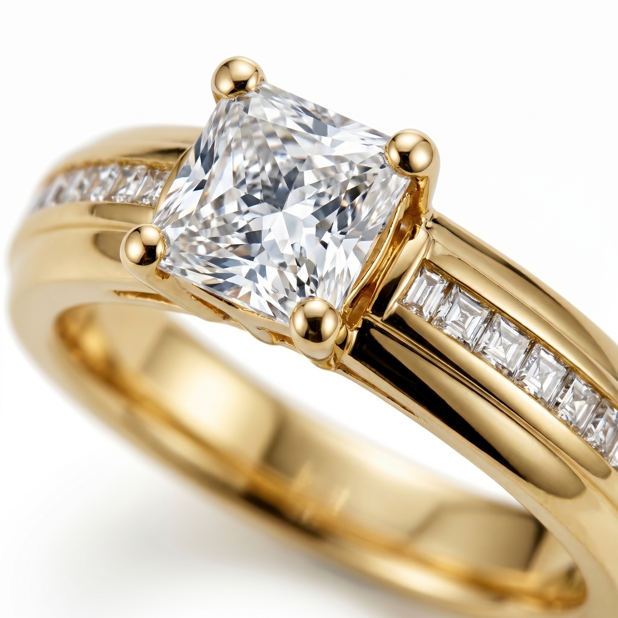 intertwined triple band diamond ring